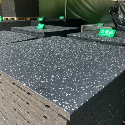 Shock-absorbing rubber mats