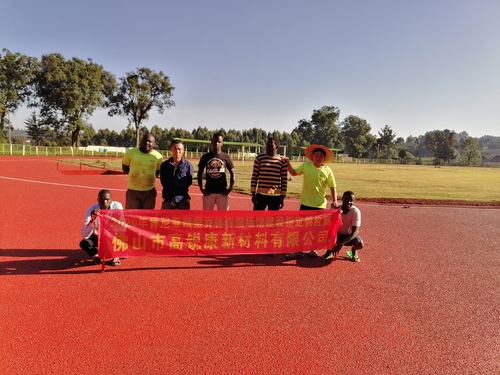 sports courts construction team