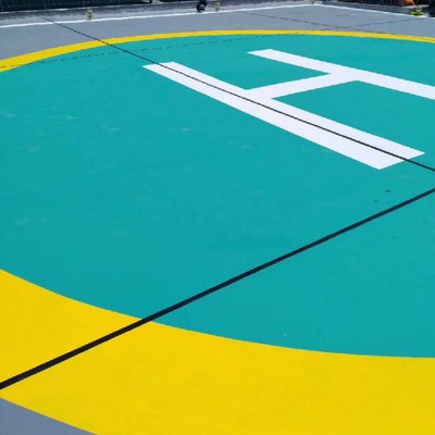 Helicopter landing floor