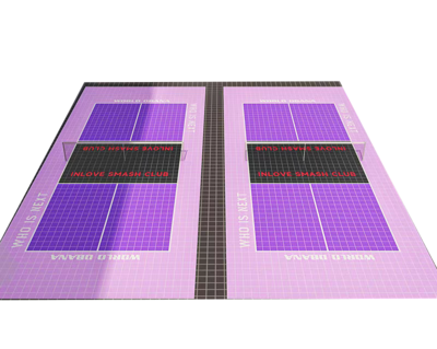 PP portable movable indoor and ourt pickleball court